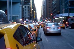 Taxi on Streets