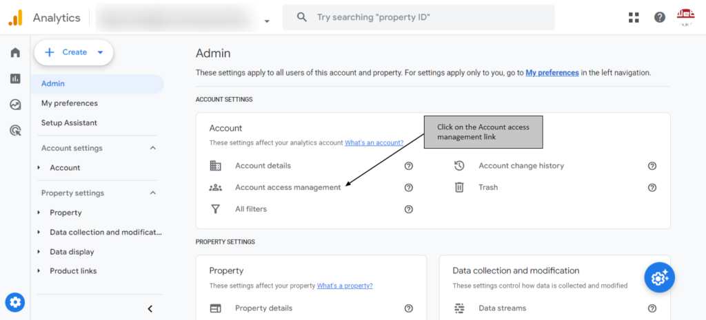 Account access management