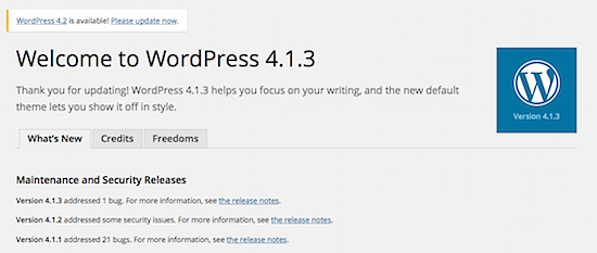 WordPress 4.1.3 is Out