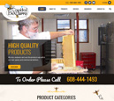 Desktop View of Capital Bee Supply's Home Page in thumbnail