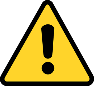 exclamation mark warning