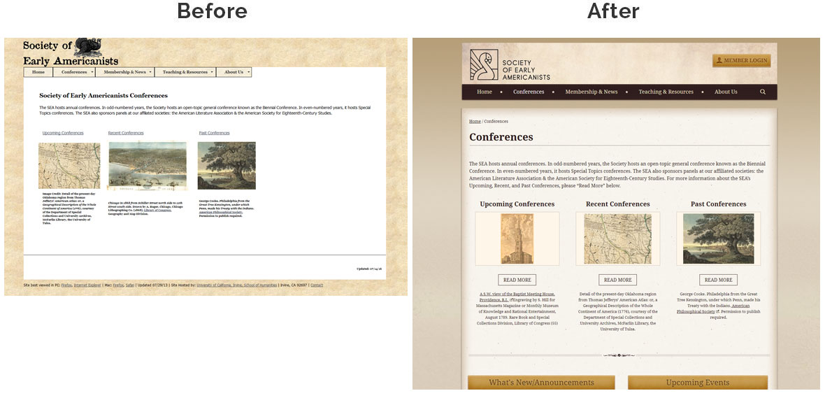 Society of Early Americanists Inside Page Before And After