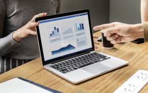 Analysis and results on a computer screen