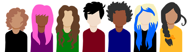 Illustration of different people / customers