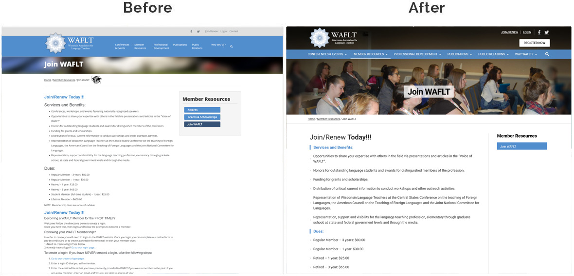 waflt insidepage before after