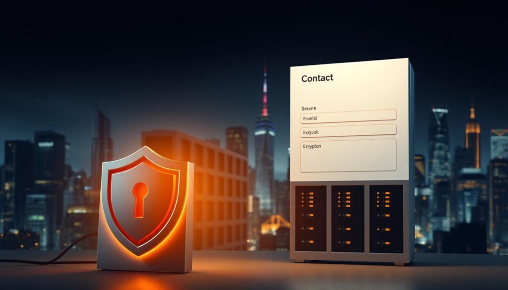 Contact form spam protection shield