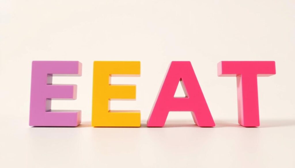 E-E-A-T in SEO letters