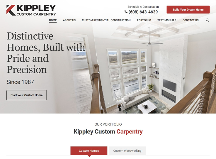 Kippley Custom Carpentry Website