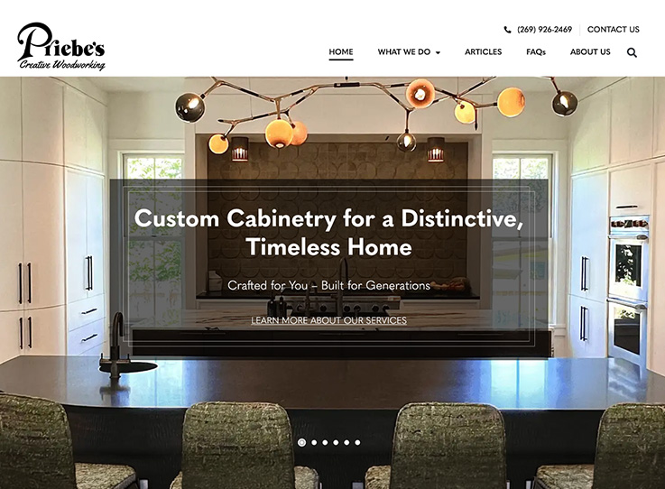 Priebe’s Creative Woodworking Website