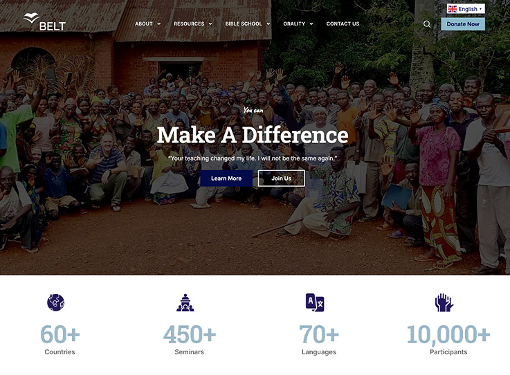 YWAM BELT Website