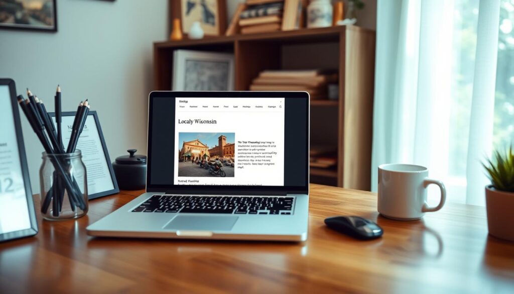Local content creation for a Wisconsin small business website showing SEO-optimized blog post Local content creation for a Wisconsin small business website showing SEO-optimized blog post