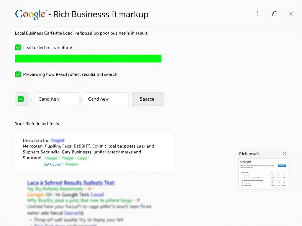Screenshot of Google's Rich Results Test tool for validating schema markup