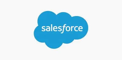 Salesforce logo in blue cloud