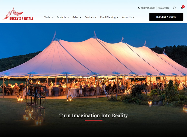 Bucky’s Rentals Website