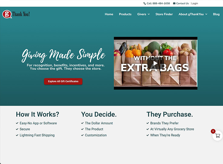 gThankYou Website