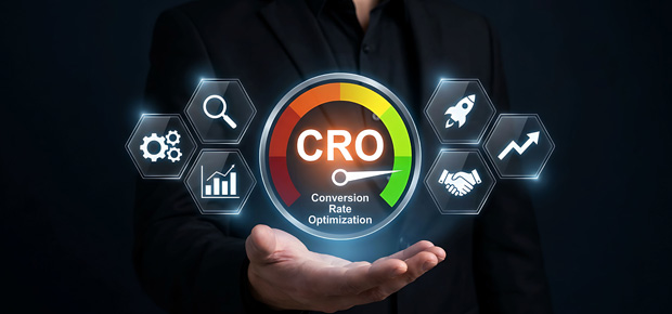 CRO conversion rate optimization gauge.