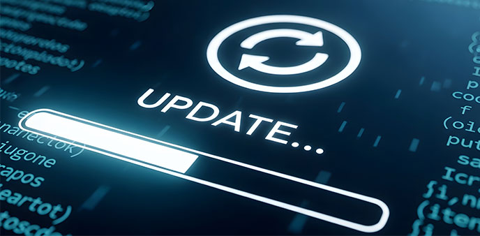 Loading update progress bar.